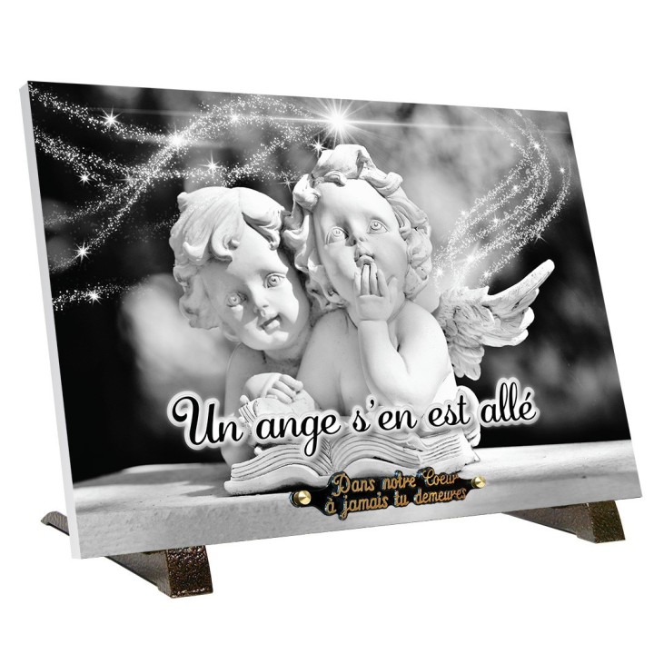 Plaque funéraire Deux anges | Artis