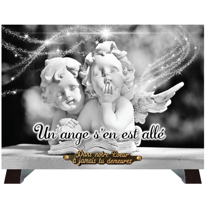Plaque funéraire Deux anges | Artis