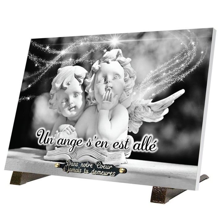 Plaque funéraire Deux anges | Artis