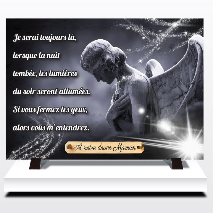 Plaque funéraire Ange Statue | Artis